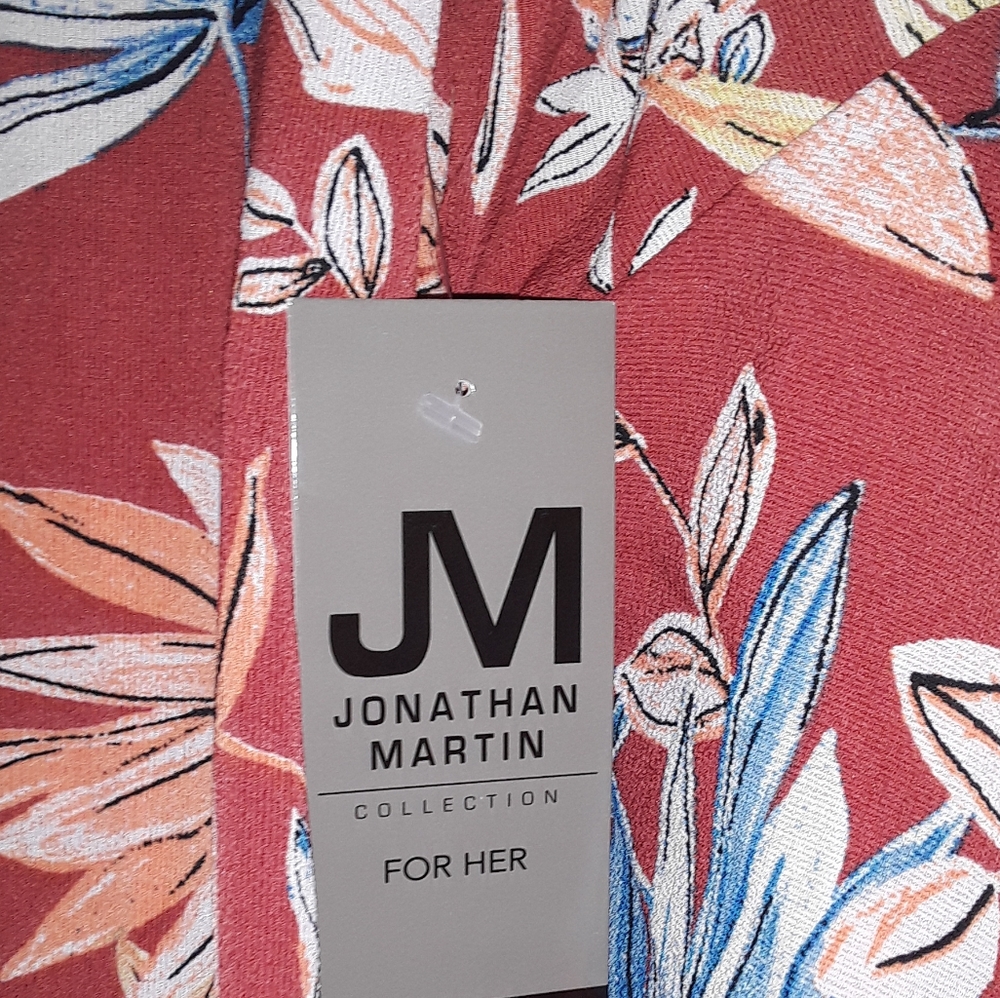 JM Collection Rust Blouse - Picture 3 of 6